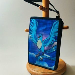 Nintendo Buckle Down Articuno‎ Black with Articuno Print Wristlet